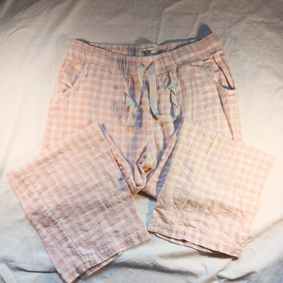 Denver Hayes NWOT Pink Cream Plaid Sleep Lounge PJ Pajama Pants Women's Size XL - Picture 5 of 14